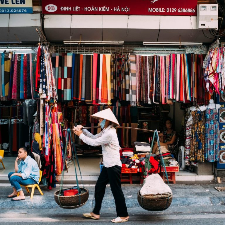 Hanoi Vietnam street vendor