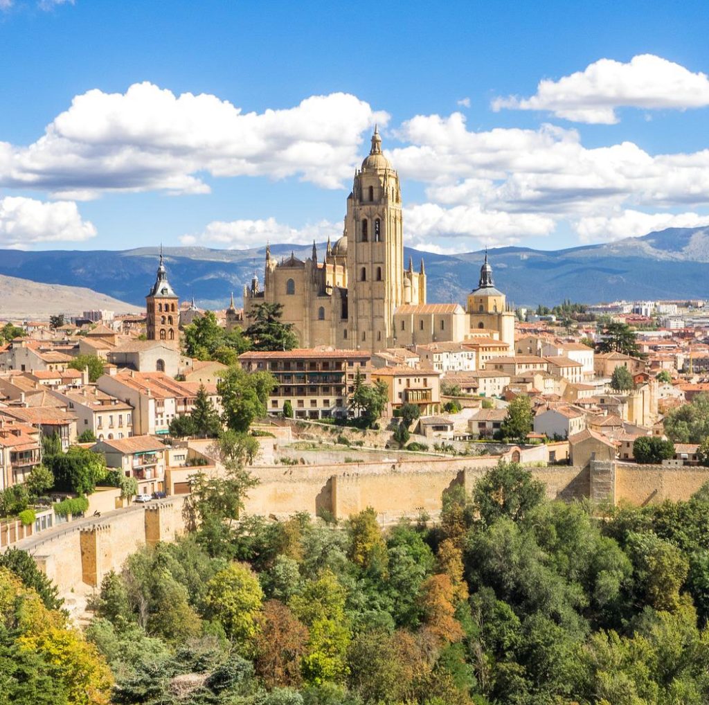 landscape of Segovia in Spain